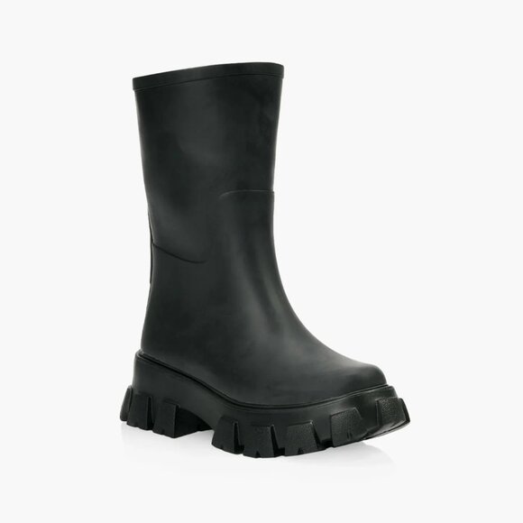 ILSE JACOBSEN RUBBER MOON BOOT - BLACK, NEW sz EU38 - Picture 1 of 5